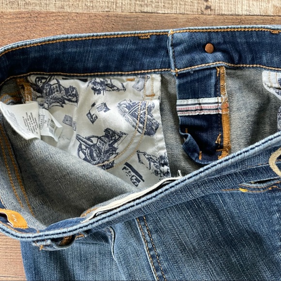 Anthroplogie Pilcro and the letterpress Anthro Straight Leg STET Jeans Raw Hem - Picture 9 of 10